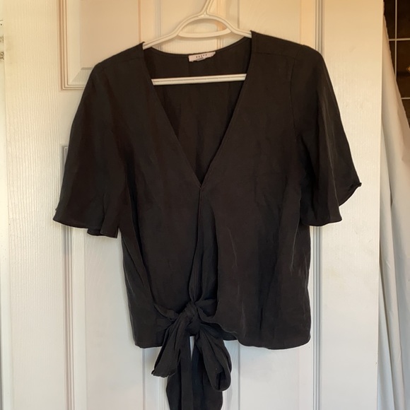 Vetta Wrap Top black NWOT - Picture 5 of 11